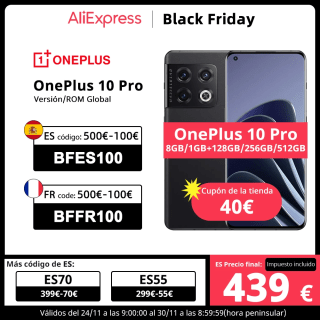 Black Friday Oneplus 10 Pro 1GB 256GB a solo 439€