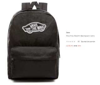 Mochila Vans Realm Backpack por 22.5€