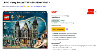 LEGO Harry Potter Villa Malfidus (76453) voor €95,99 bij Bol
