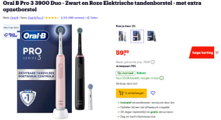 Oral-B Pro Serie 3 Zwart en Roze Duo Pack voor €59,95 bij Bol