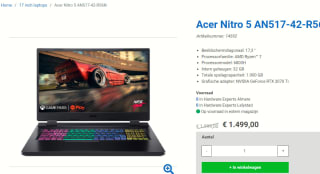 Acer Nitro 5 AN517-42-R56N Gaming laptop voor €1.499 bij Hardware-experts