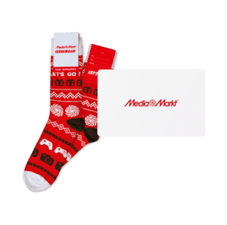 Kerstsokken gratis bij aankoop van een fysieke MediaMarkt cadeau kaart