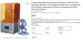 Creality Halot Mage Pro Impresora 3D Resina por 269€