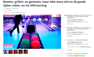 Tot 53% korting op 1,5 uur bowlen voor 4 tot 7 personen incl. bittergarnituur bij Knijn Amsterdam bij Groupon