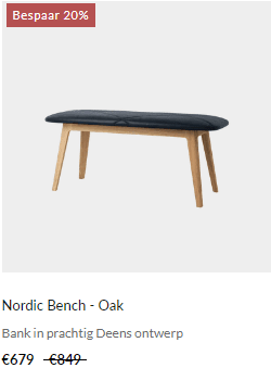 20% korting op alles bij Sackit