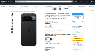 Google Pixel 9 Pro XL Smartphone Android Desbloqueado por 860,78€