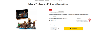 LEGO Ideas 21343 - Le Village Viking à 109,42€