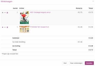 15% factuurkorting bij Knipvellenoutlet