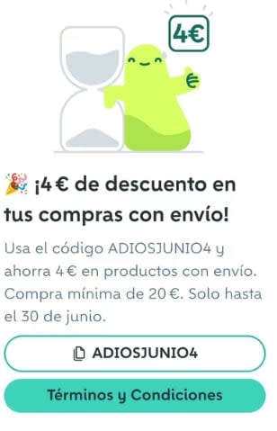 Cupón 4€ descuento para tus compras en Wallapop pedidos superior 20€