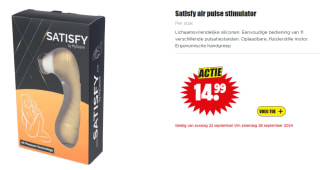 Satisfy air pulse stimulator voor €14,99 bij Dirk