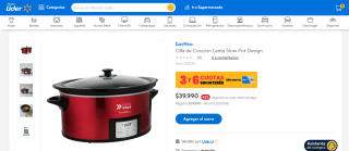 Olla de Cocción Lenta Slow Pot Design por $39.990