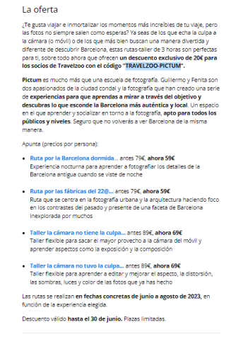 Rutas-talleres fotografía por la Barcelona desde 59€