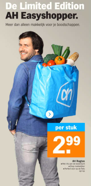 AH Ultieme shopper rugzak voor €2,99