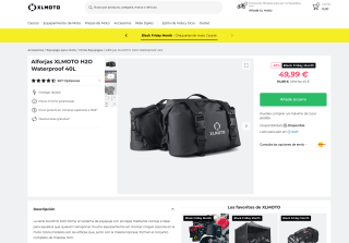 Alforjas XLMOTO H2O Waterproof 40L por solo 49,99€