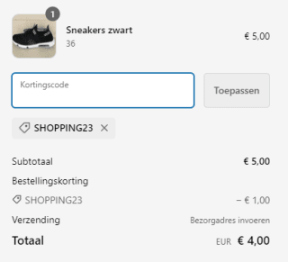 20% korting op de gehele collectie van Goedkopeschoenen