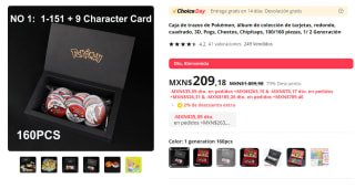 Tazos Pokémon Primera Generación Colección 160piezas por $209 en AliExpress