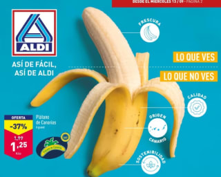 Plátanos de Canarias 1Kg por 1,25€