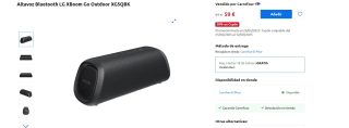 LG Xboom Go Altavoz inalámbrico por 47,20€