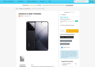 Teléfono móvil Xiaomi 14 5G 16GB 1TB Blanco por 745,34€