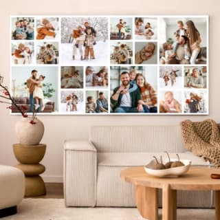 80% korting op fotocollages op canvas