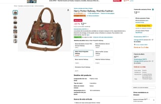 Bolso Harry Potter Railway por solo 12,50€