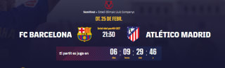 10% descuento entradas partido fútbos FC Barcelona - Atlético de Madrid