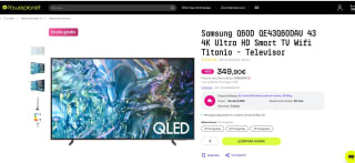Smart TV de 43" marca SAMSUNG TV QLED 4K 2024 43Q60D por 349,90€