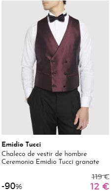 EMIDIO TUCCI - Chalecos por 12€