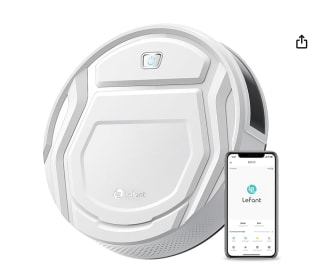 LEFANT Robot Aspirador 2000Pa, Mini Aspirador Robot 120 Min Autocargable por 94,99€