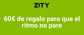 60€ de regalo, 3€ de saldo en tus próximos 20 viajes en Zity