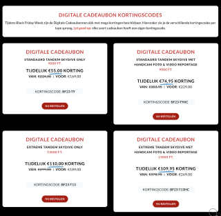 Paracentrum Texel cadeaubonnen met 37% korting ( vanaf €137,85 )