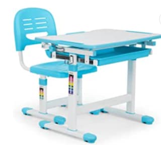 Juego Escritorio Infantil graduable color azul por 89,99€