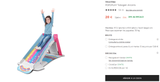 Tobogán Arcoiris POP2PLAY por 20€