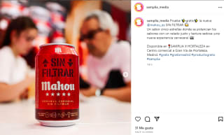 Cerveza Mahou gratis con Samplia