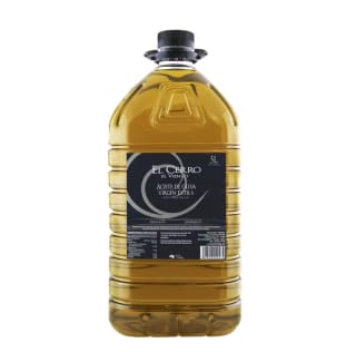 Aceite de Oliva Virgen Extra EL CERRO EL VIENTO AOVE PET Garrafa Transparente Asa Negra 5L Ensaladas Desayunos por solo 24,10€