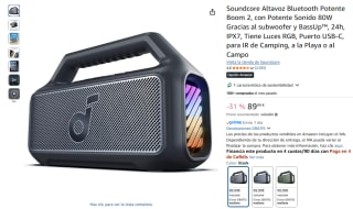 Soundcore Altavoz Bluetooth Potente Boom 2, con Potente Sonido 80W por 89,99€