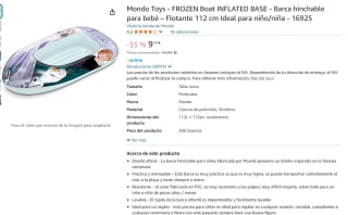 Barca Hinchable Frozen 112 cm por 9,74€