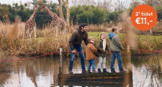 2e ticket ZooParc Overloon voor €11 van 9 t/m 25 februari