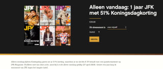 1 jaar JFK met 51% Koningsdagkorting