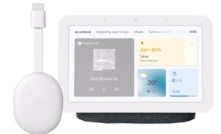 Google Chromecast met Google TV (HD) + Google Nest Hub (Gen. 2) voor €99,99 bij Coolblue