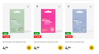 1+1 gratis op HEMA Verzorgingsblokken