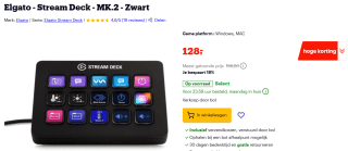 Elgato Stream Deck MK2 voor €128 bij Bol