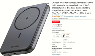 UGREEN Draadloze Powerbank 10000mAh Magnetische Powerbank voor €35,99 bij Amazon