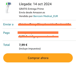 Termómetro son contacto por 7,99€