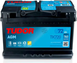 Tudor TK720 batería coche 70 Ah H6 Start-Stop por 84,86€