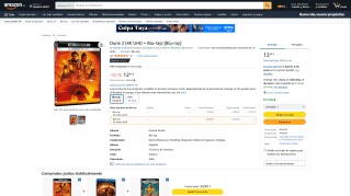 Dune 2 4K UHD Blu-ray por 12,45€