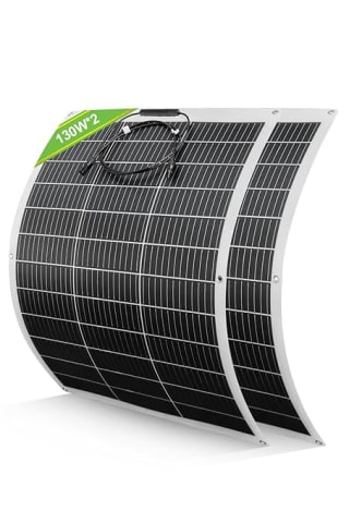ECO-WORTHY Placa Solar Flexible 12V 260W por 139,99€