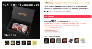 Tazos Pokémon Primera Generación Colección 160piezas por $209 en AliExpress