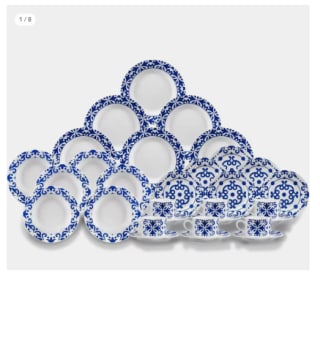 Tech Vajilla de porcelana de 6 servicios 30 piezas, con un diseño elegante para su mesa. Bengoa gourmet Tools por 20,61€