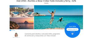 Escapada a Ibiza de 4 días Todo incluido y ferry desde 205€
